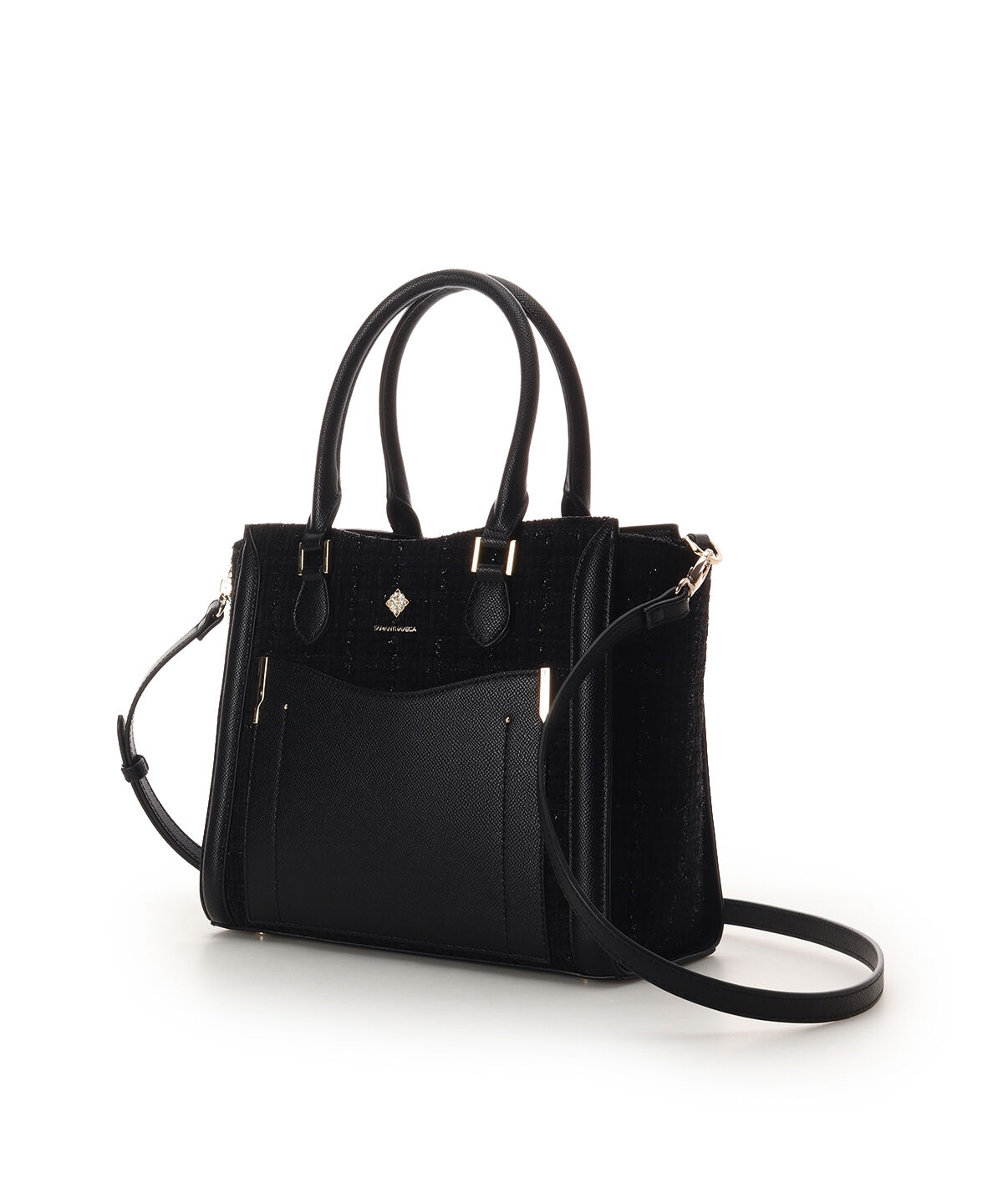 Samantha Vega「新色ツイードダイヤカットハンドバッグ」|ハンドバッグ|