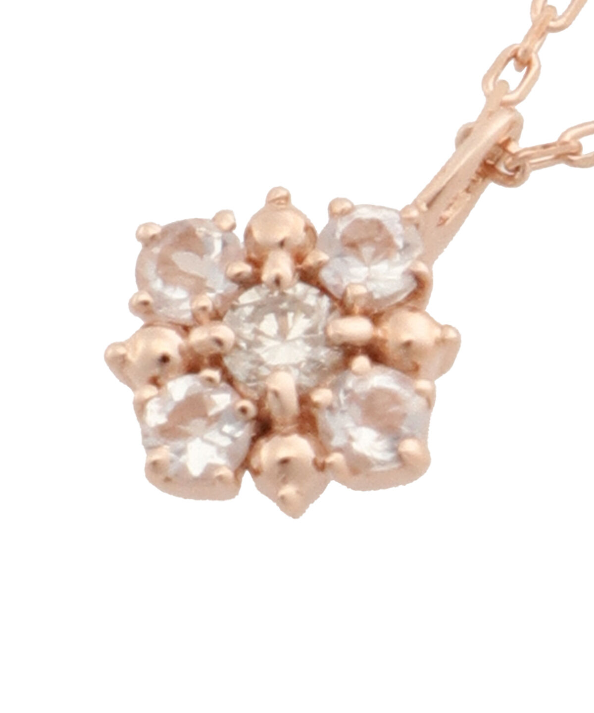 Samantha Tiara「K10 PG ダイヤモンド・ムーンストーン ネックレス」|ネックレス|