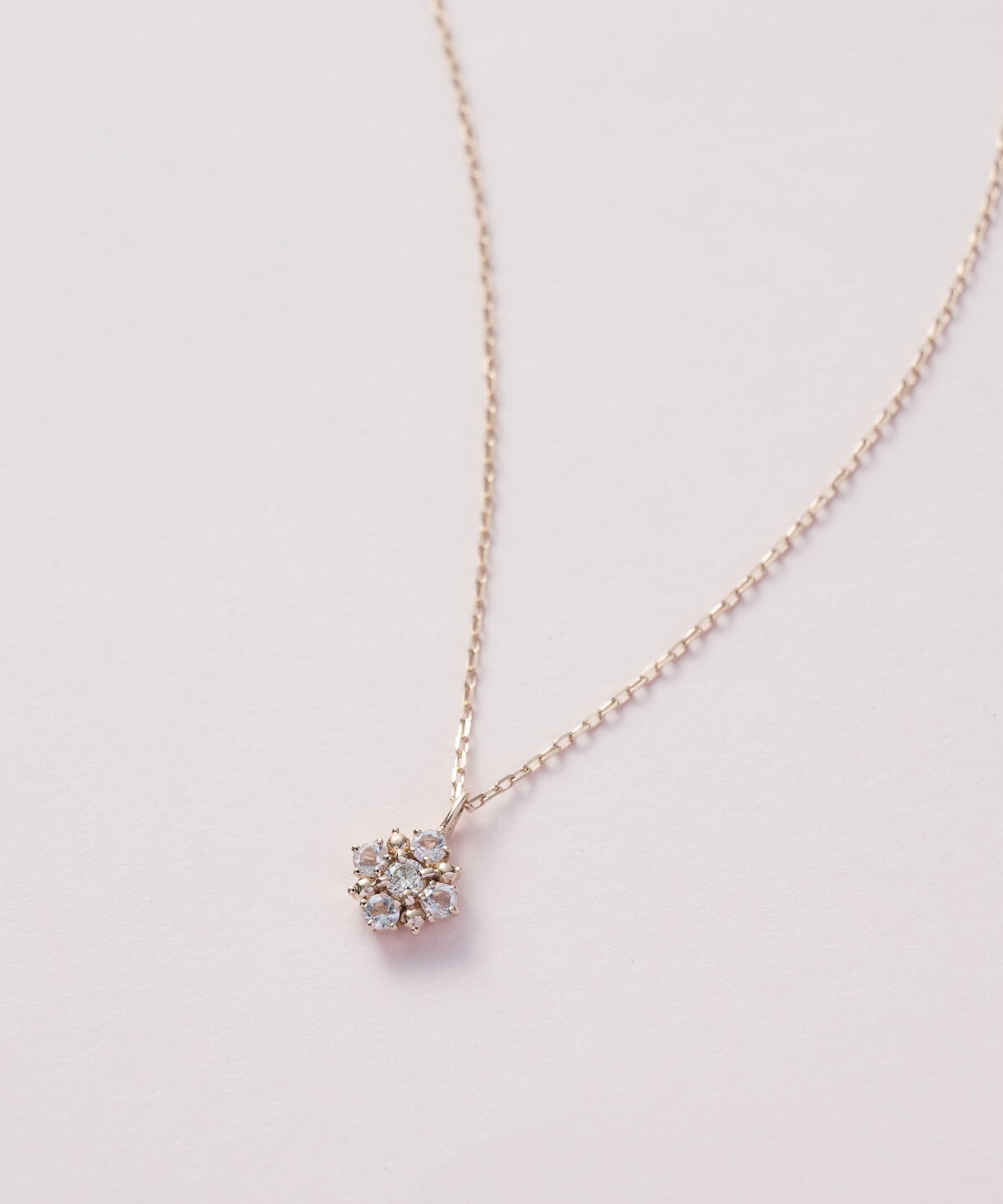 Samantha Tiara「K10 PG ダイヤモンド・ムーンストーン ネックレス」|ネックレス|