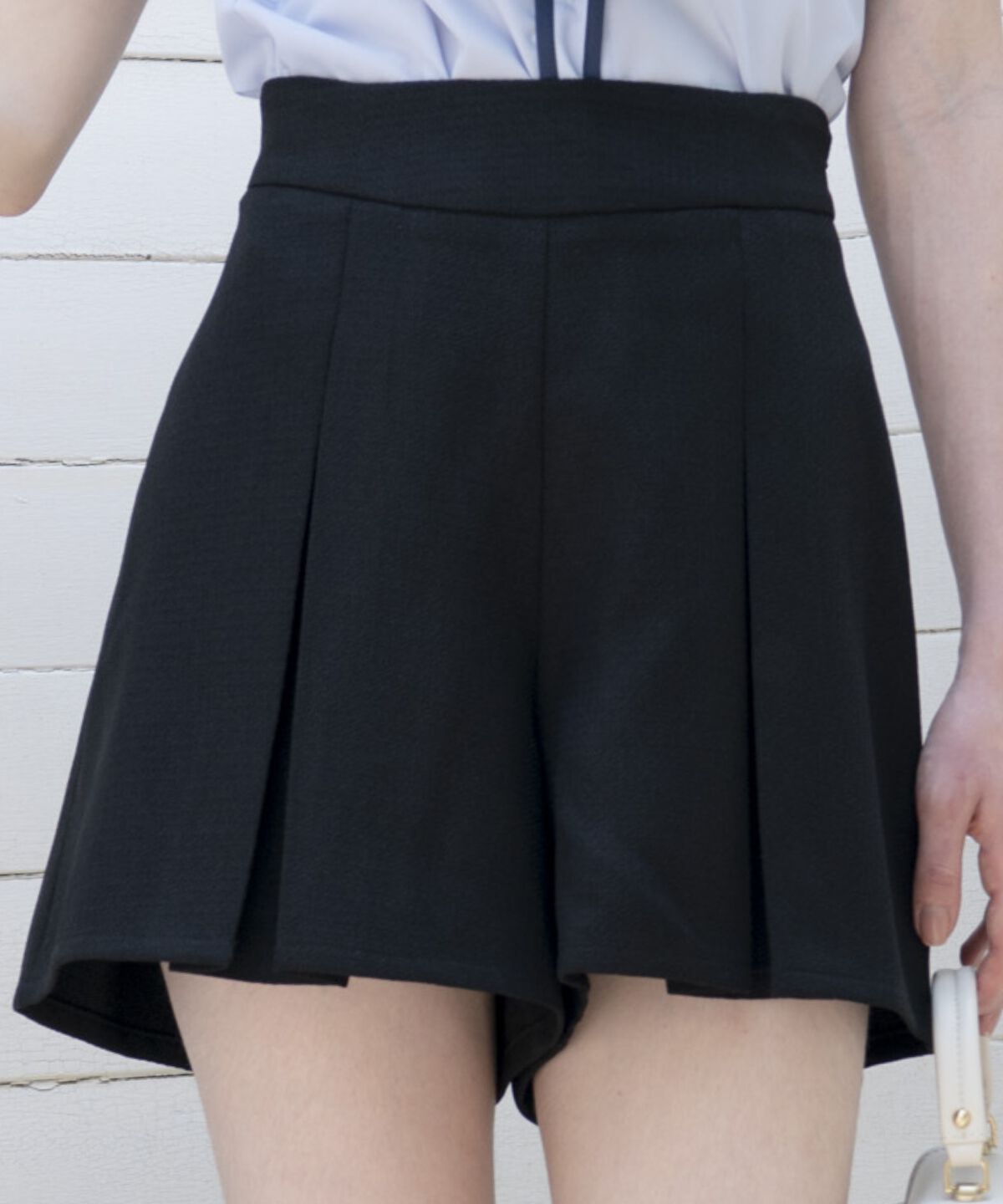 アンドクチュール「ブッチャーショートパンツ」|キュロット|