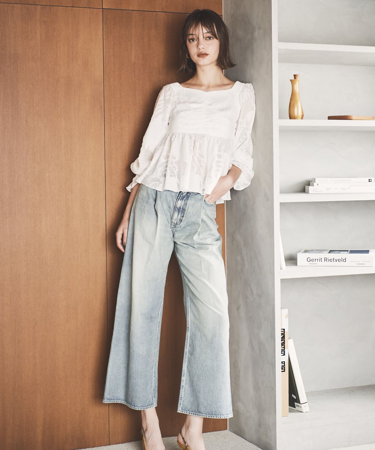 アンドクチュール「オパールシアーブラウス」|シャツ・ブラウス|