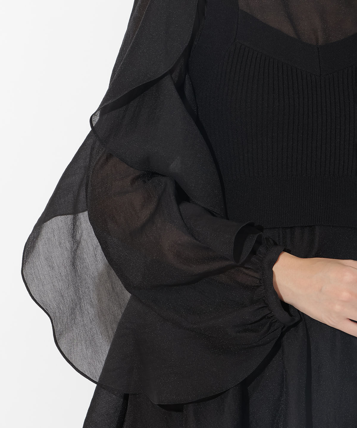 アンドクチュール「ニットレイヤードチュニック」|チュニック|