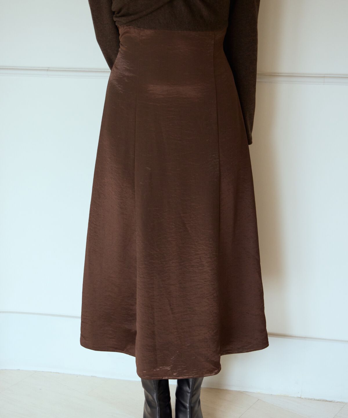 アンドクチュール「サテンドッキングワンピース」|ワンピース|