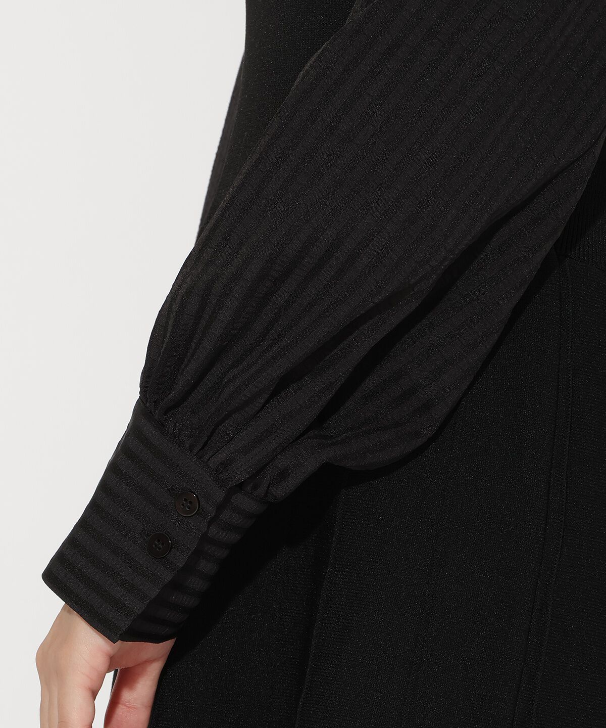 アンドクチュール「ニットビスチェ風スキッパーワンピース」|ワンピース|