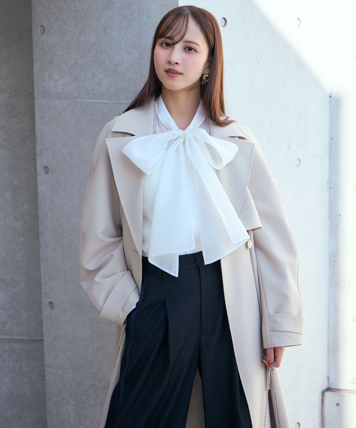 アンドクチュール「フラップ付きロングコート」|その他|