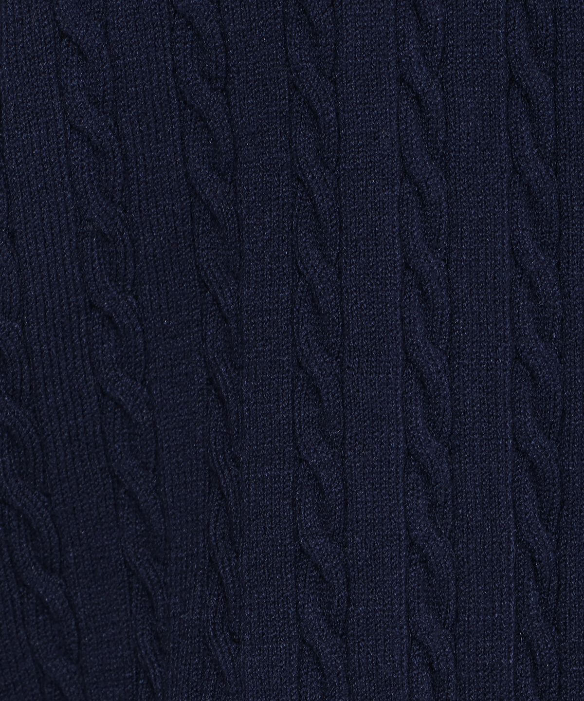 アンドクチュール「シャツレイヤード風ケーブルカーディガン」|カーディガン|