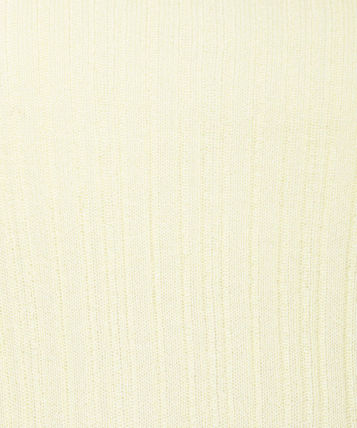 アンドクチュール「シアーランダムリブニットプルオーバー」|ニット・セーター|