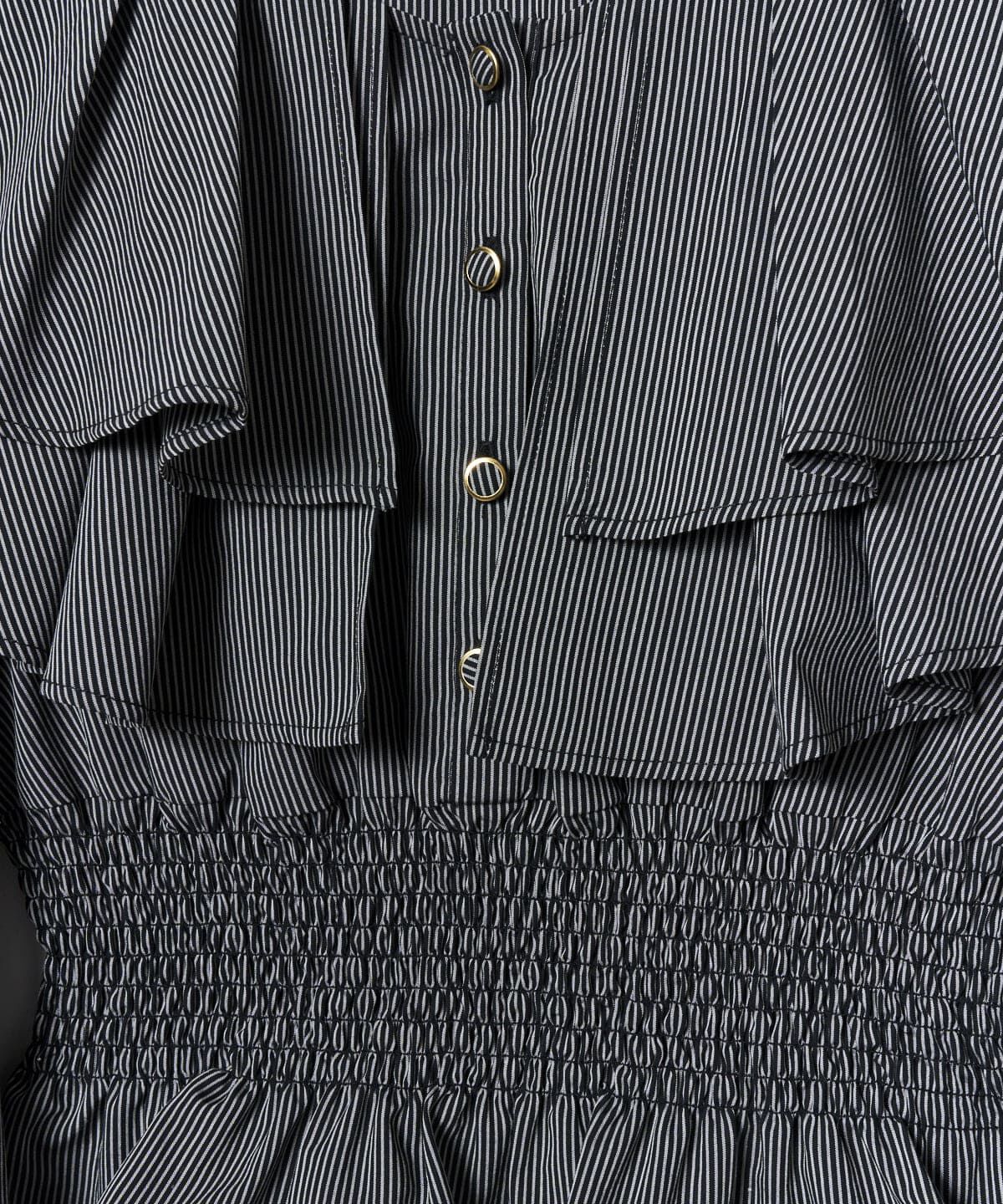 REDYAZEL「ストライプ肩あきブラウス」|シャツ・ブラウス|