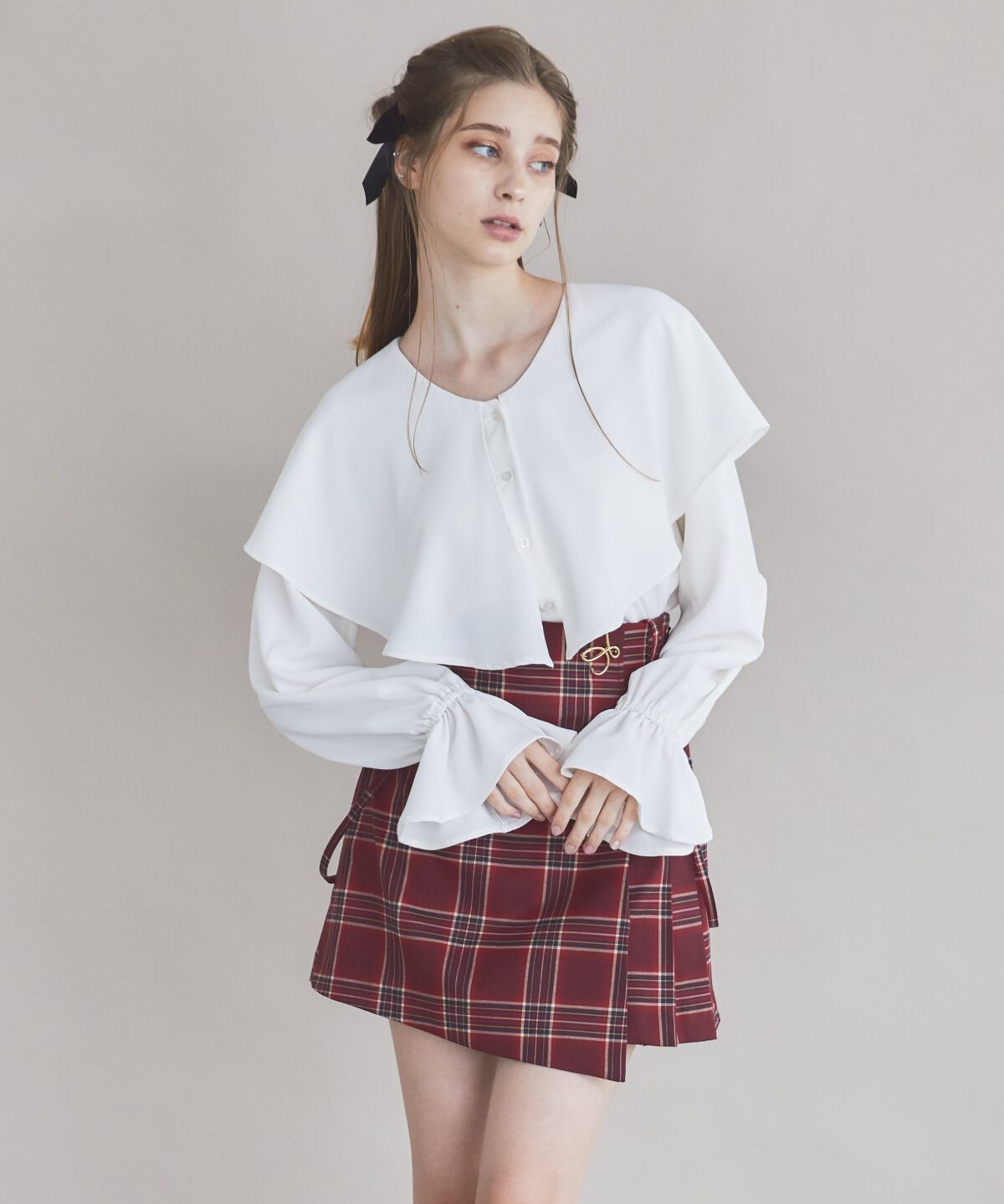 REDYAZEL「２wayビッグカラーブラウス」|シャツ・ブラウス|