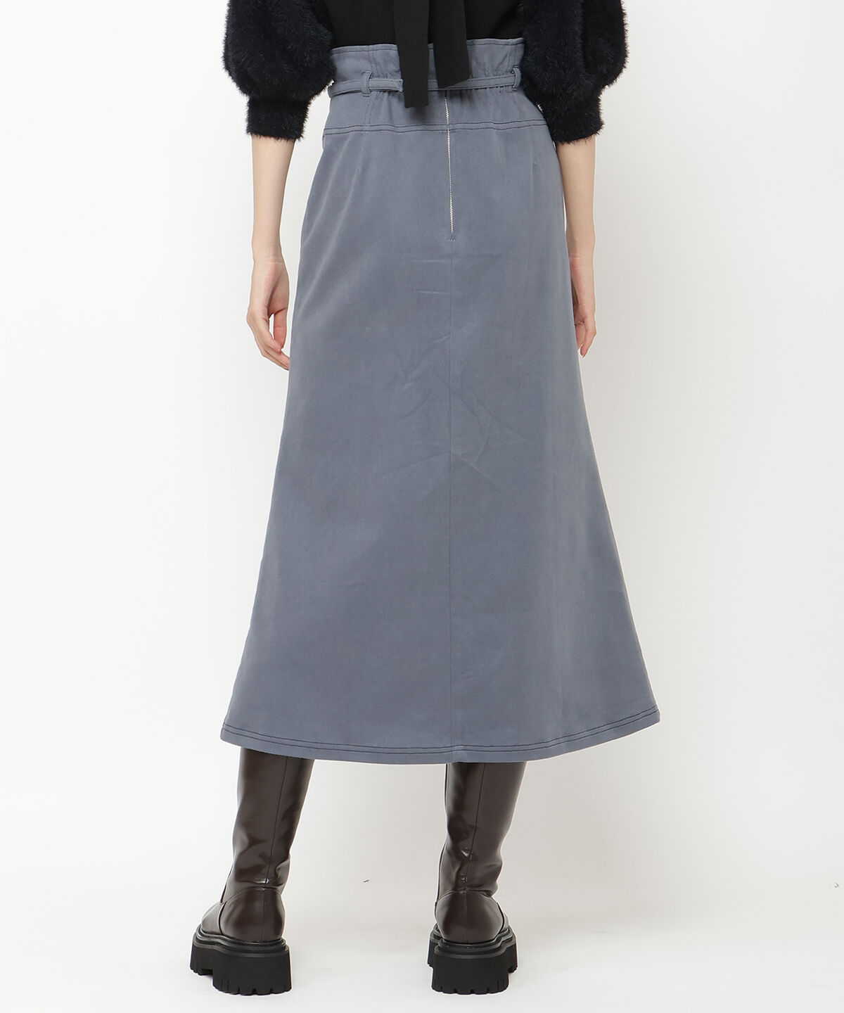 REDYAZEL「配色ステッチＡラインスカート」|タイト|