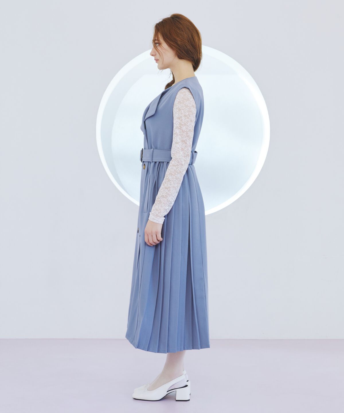 REDYAZEL「3WAYサイドプリーツトレンチコート」|トレンチコート|