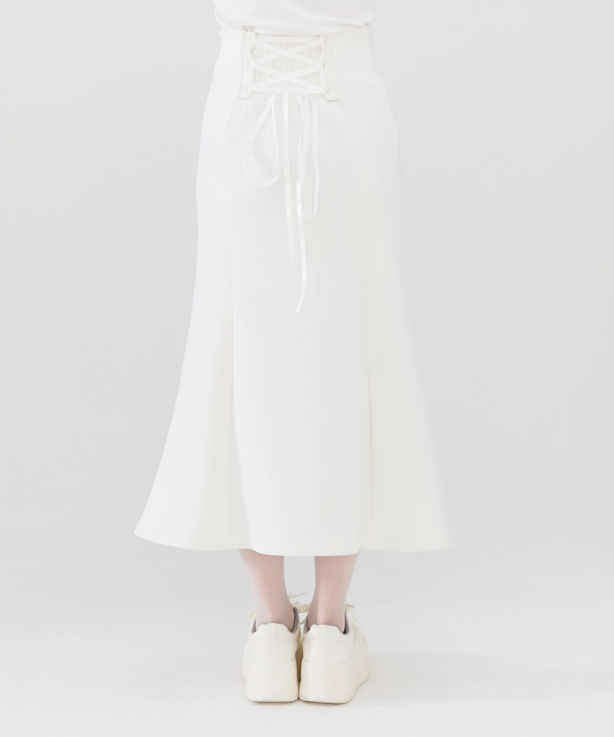 REDYAZEL「ダンボールバックスピンドルロングスカート」|タイト|