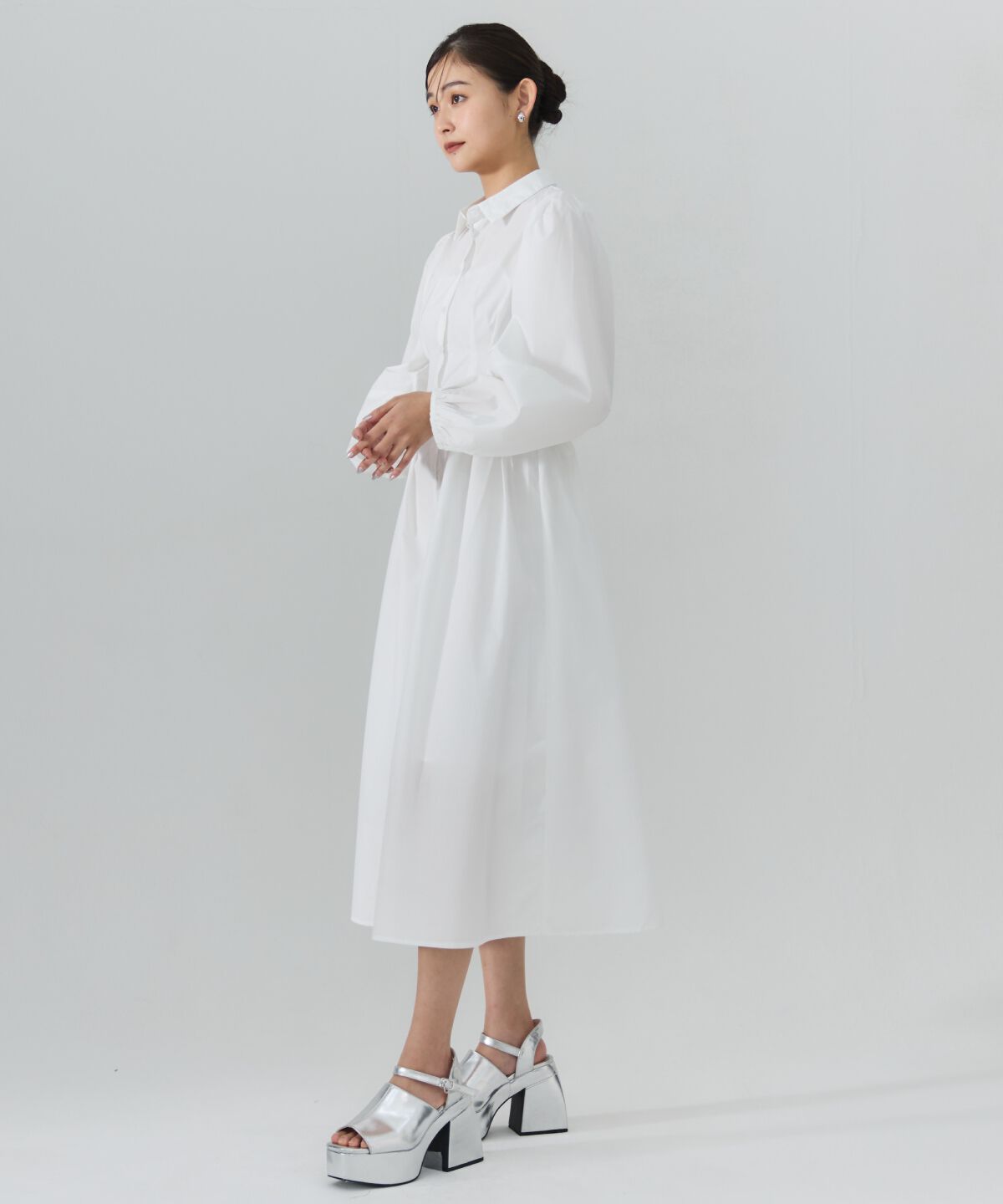 REDYAZEL「タックシャツワンピース」|ワンピース|