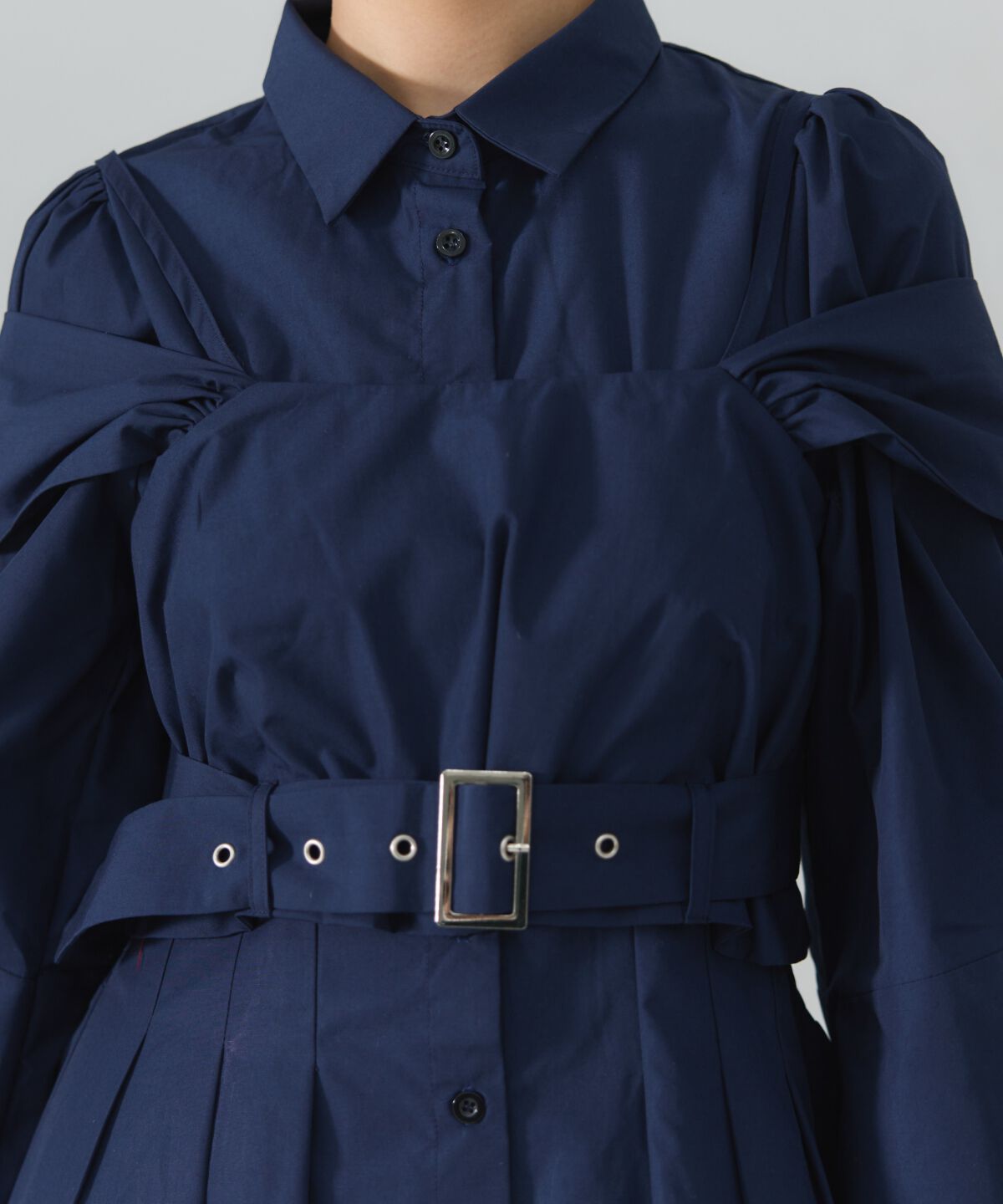 REDYAZEL「タックシャツワンピース」|ワンピース|