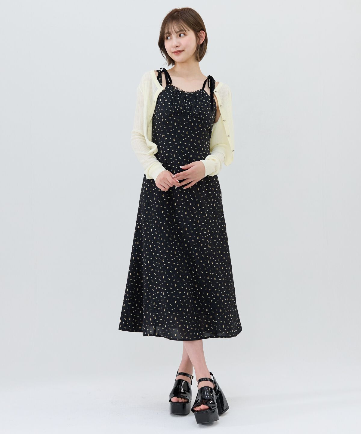 REDYAZEL「ハートボタンシアーカーディガン」|カーディガン|