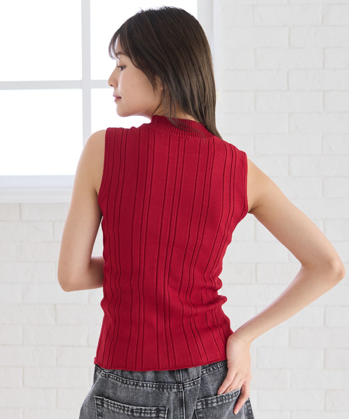 REDYAZEL「ランダムリブニット」|キャミソール|