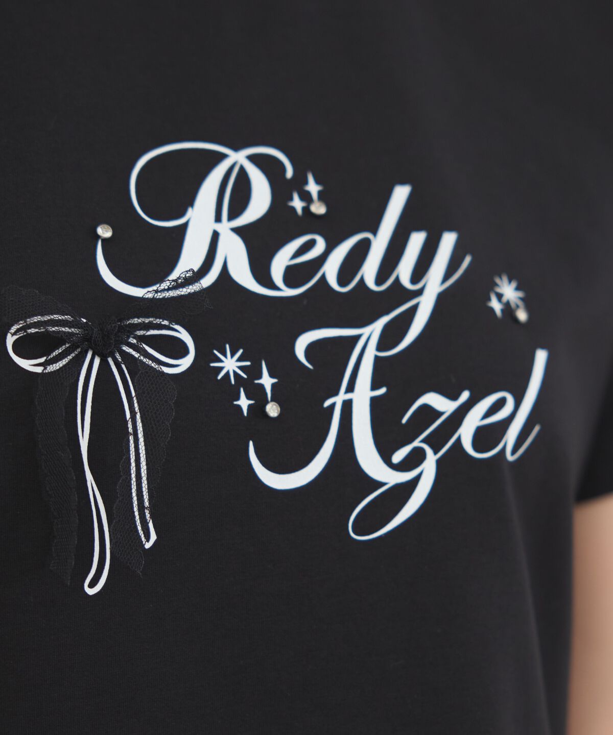 REDYAZEL「レースリボンロゴTシャツ」|Tシャツ・カットソー|