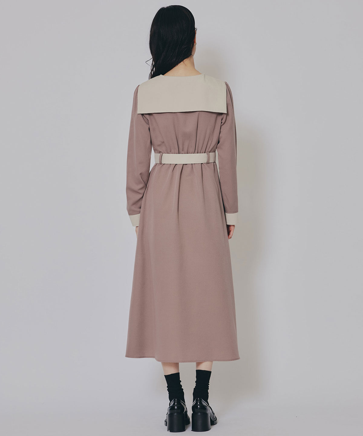 REDYAZEL「BIGセーラーカラーロングワンピース」|ワンピース|