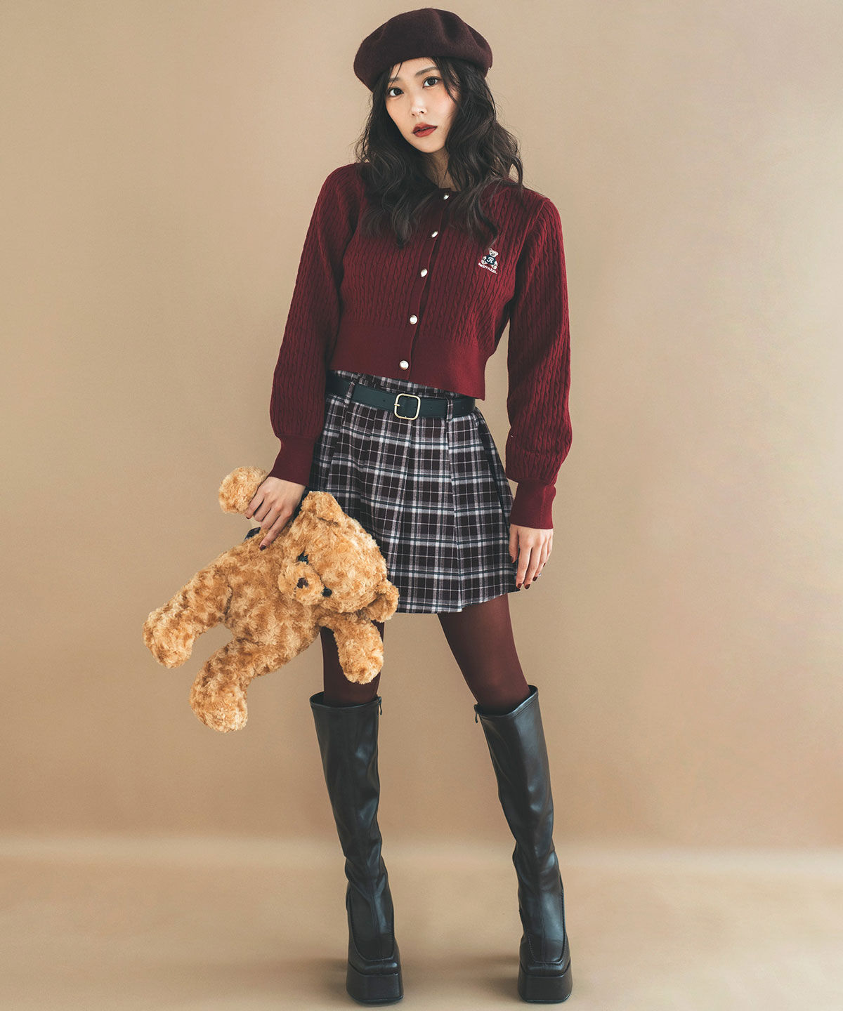 REDYAZEL「ローベルトプリーツミニスカート」|フレア|