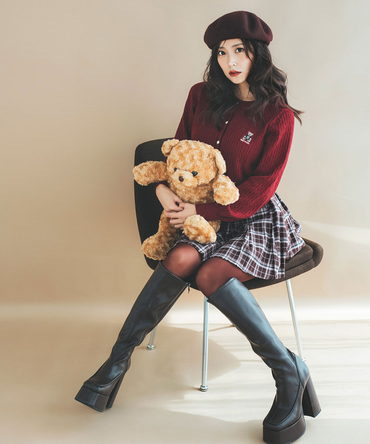 REDYAZEL「ローベルトプリーツミニスカート」|フレア|