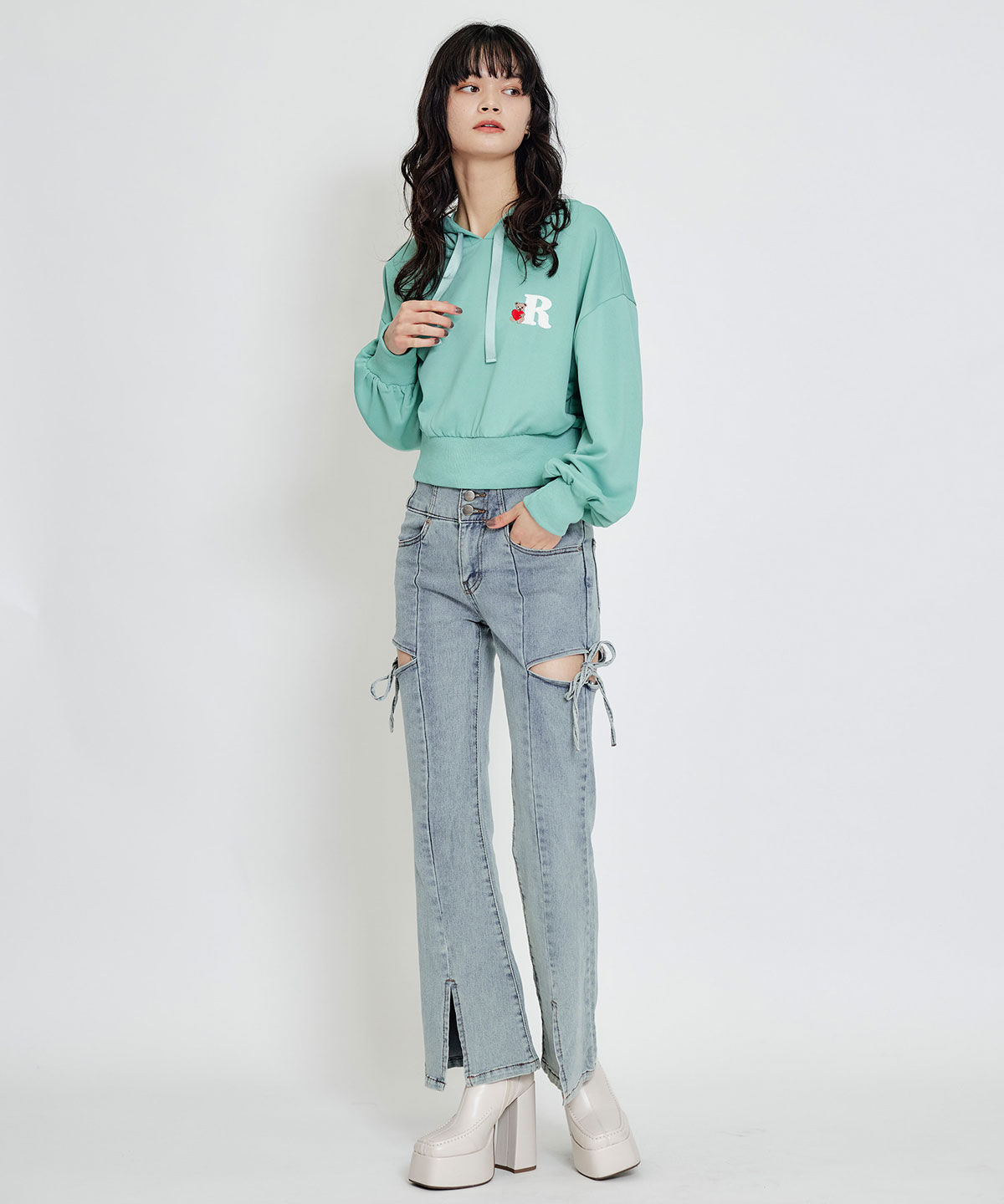 REDYAZEL「Azelyハートショートパーカー」|パーカー|