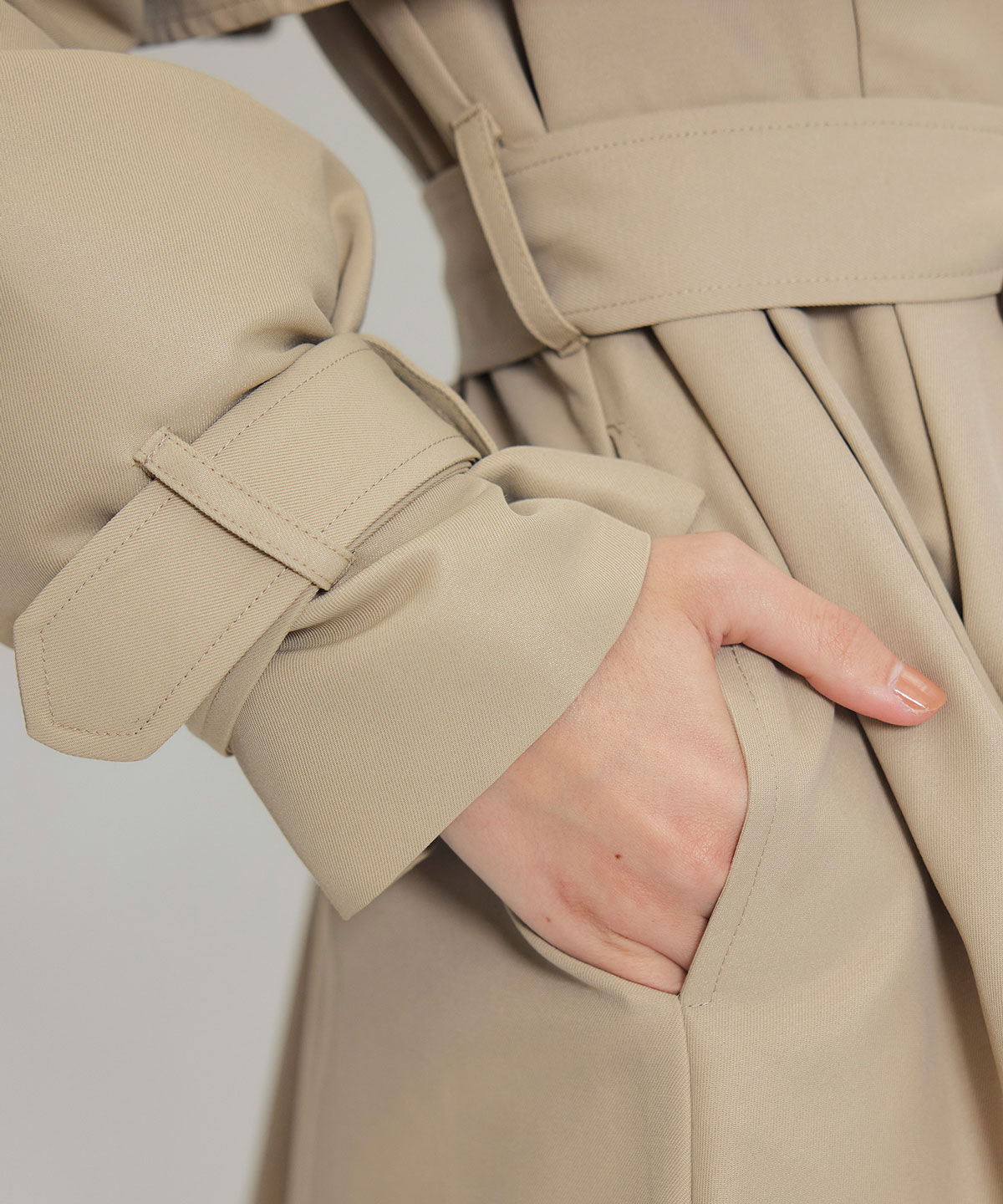 REDYAZEL「ウエストベルトショートトレンチコート」|トレンチコート|