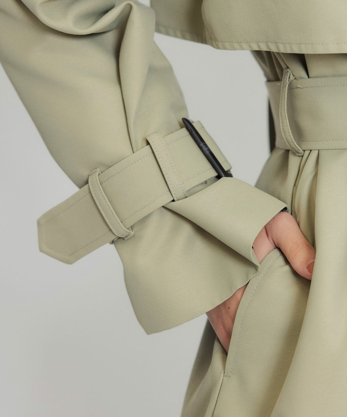 REDYAZEL「ウエストベルトショートトレンチコート」|トレンチコート|