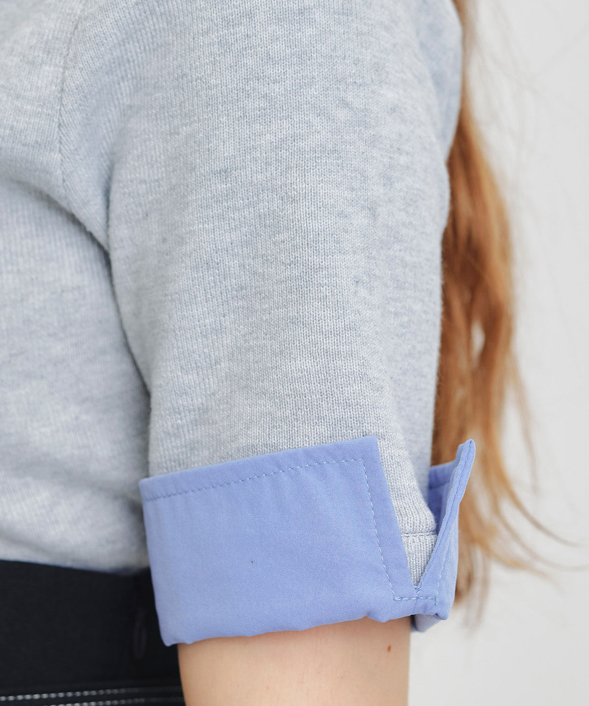 REDYAZEL「ダブルカラーハーフスリーブニットプルオーバー」|ニット・セーター|