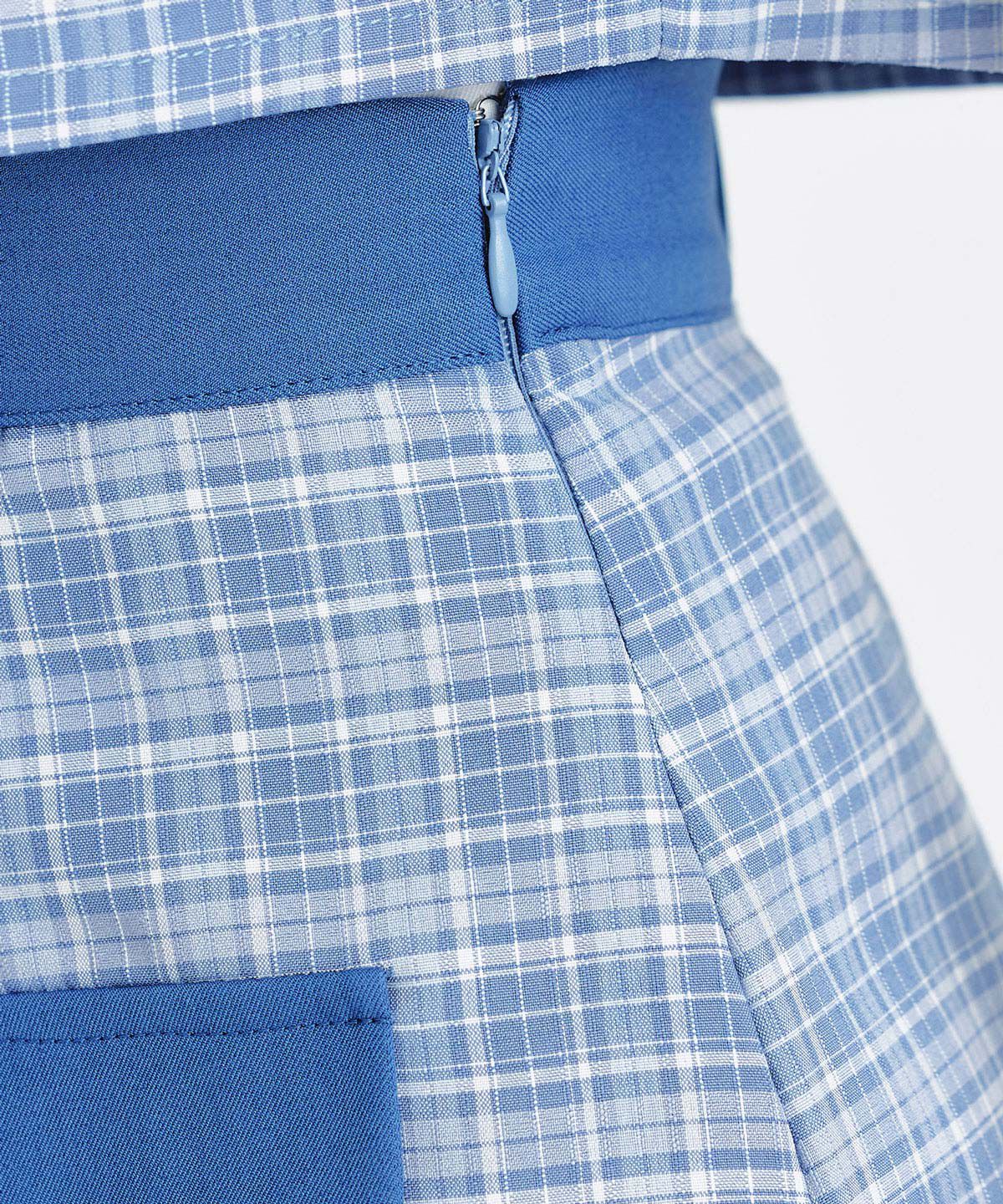 REDYAZEL「ﾌﾟﾚｯﾋﾟｰﾈｸﾀｲﾁｪｯｸﾌﾞﾗｳｽ&times;ﾌﾟﾘｰﾂﾐﾆｽｶｰﾄｾ  」|ワンピース|