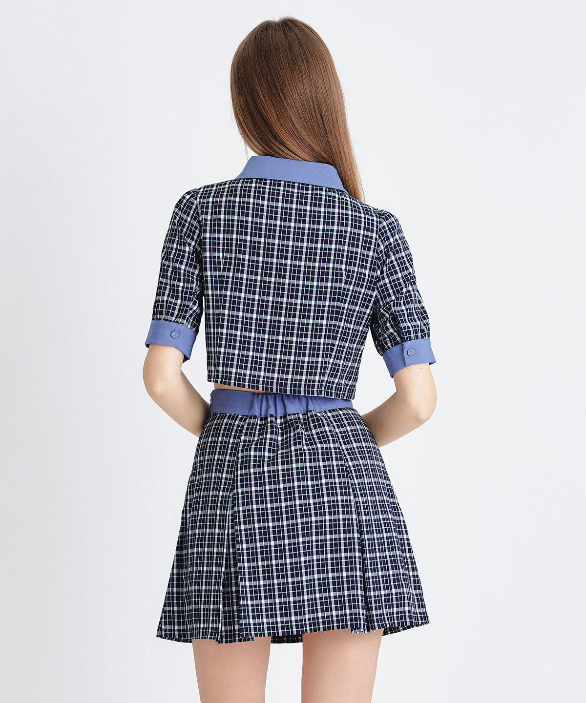 REDYAZEL「ﾌﾟﾚｯﾋﾟｰﾈｸﾀｲﾁｪｯｸﾌﾞﾗｳｽ&times;ﾌﾟﾘｰﾂﾐﾆｽｶｰﾄｾ  」|ワンピース|