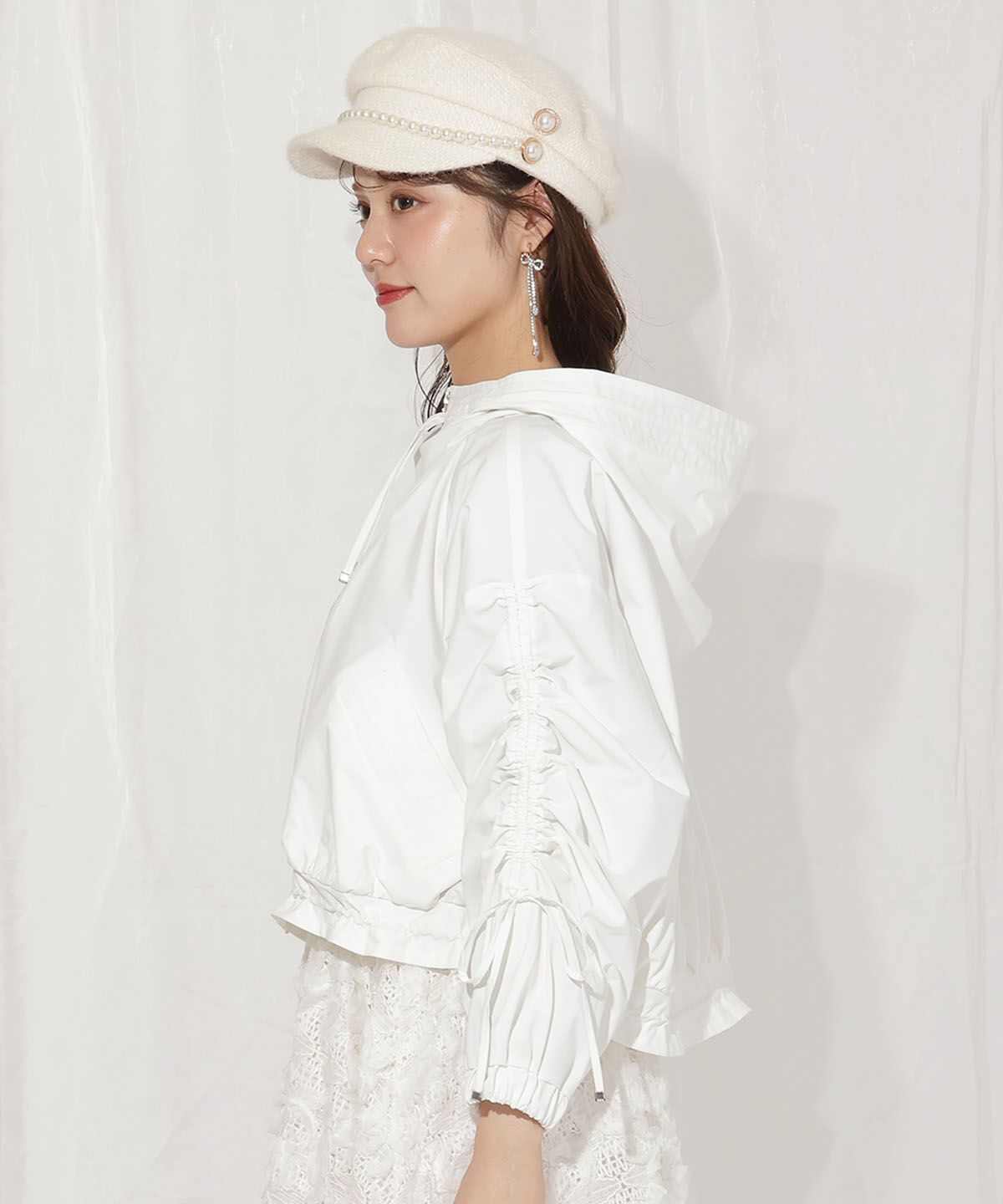 WILLSELECTION「ボリュームスリーブショートブルゾン」|ブルゾン・スタジャン|