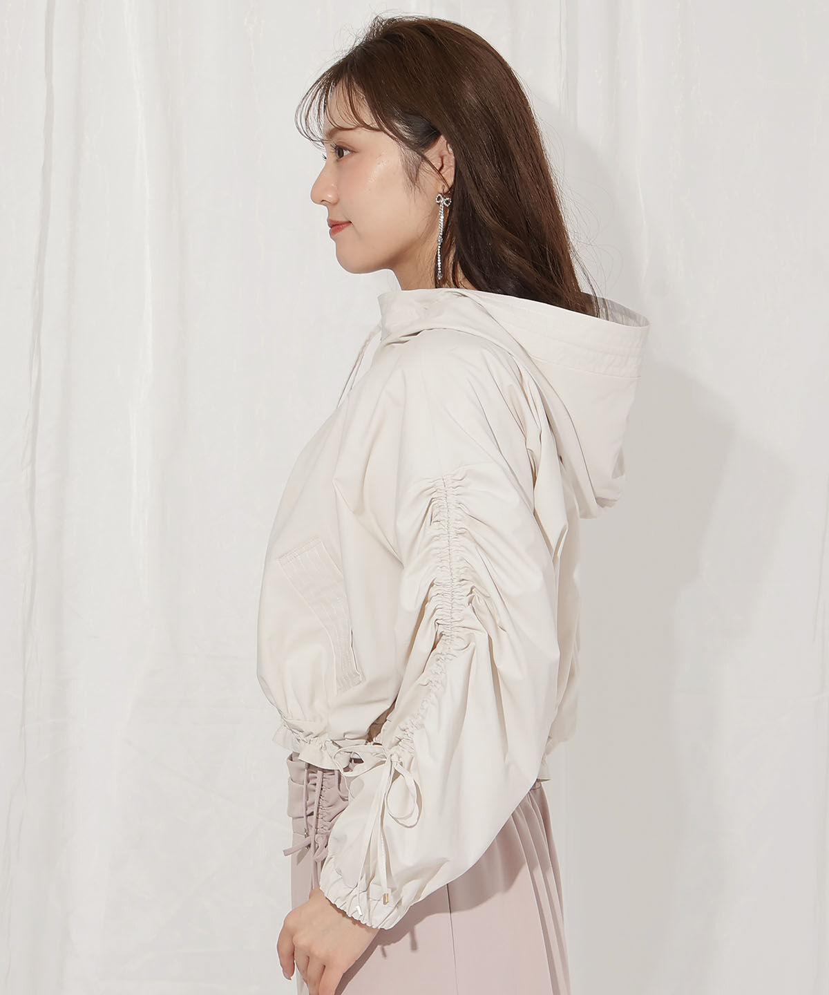 WILLSELECTION「ボリュームスリーブショートブルゾン」|ブルゾン・スタジャン|