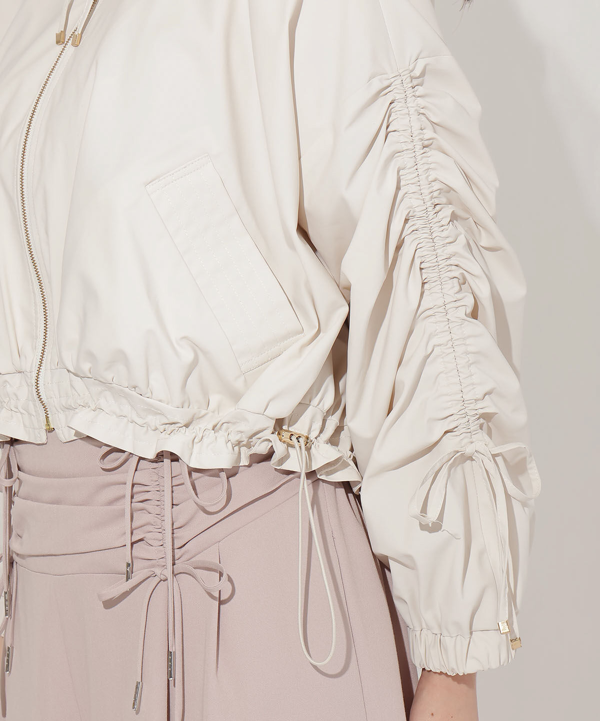 WILLSELECTION「ボリュームスリーブショートブルゾン」|ブルゾン・スタジャン|