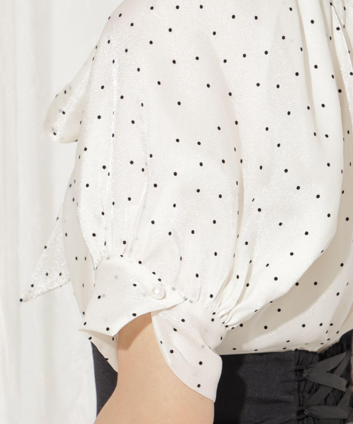 WILLSELECTION「リボンタイラグランパフブラウス」|シャツ・ブラウス|