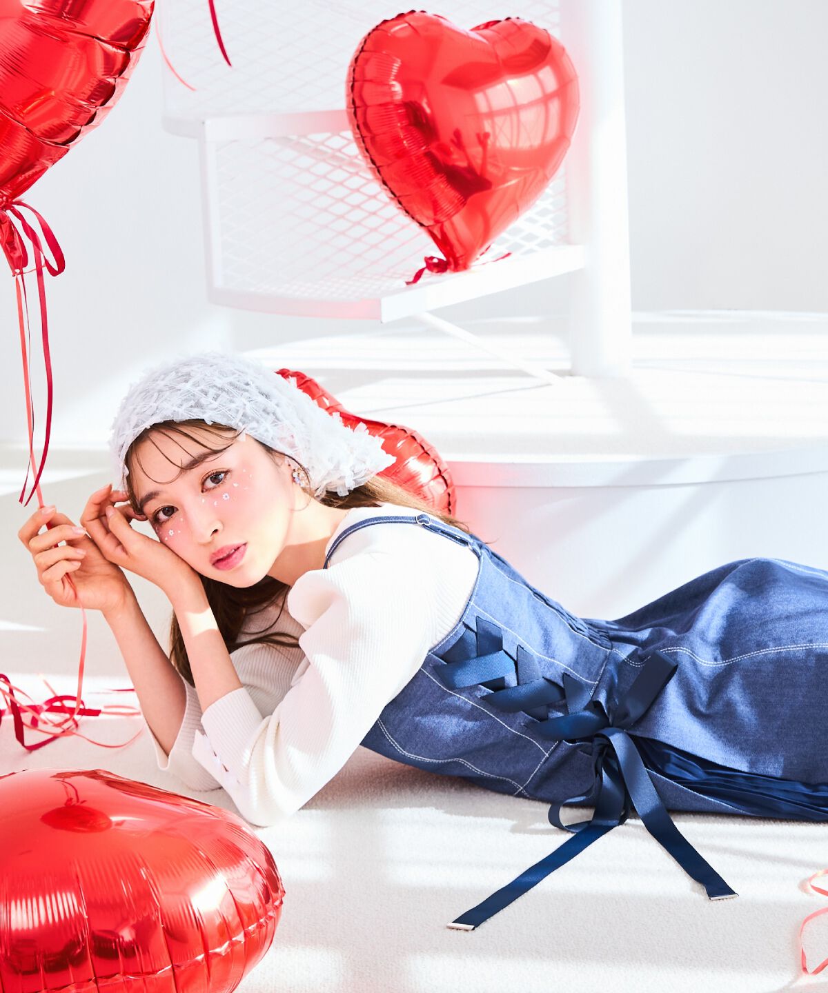 WILLSELECTION「袖フラワーラメ7分袖ニットプルオーバー」|ニット・セーター|