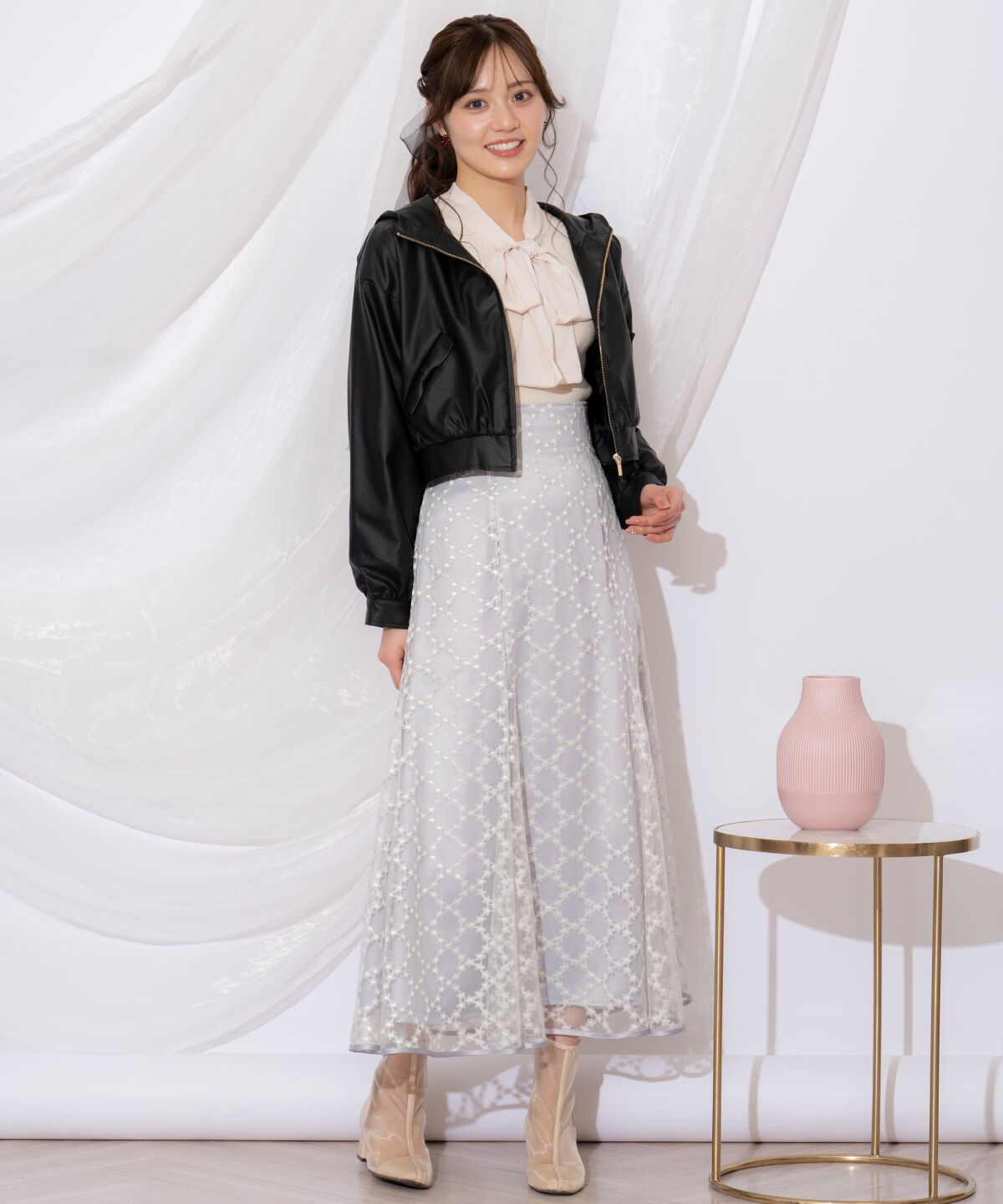 WILLSELECTION「リボンポケットブルゾン」|ブルゾン・スタジャン|