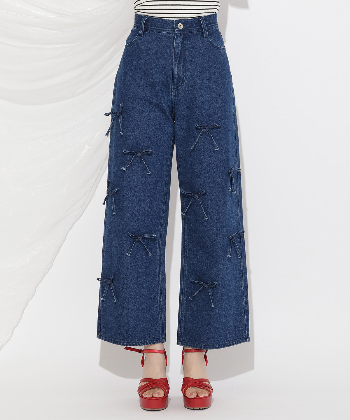 WILLSELECTION「リボンモチーフデニムパンツ」|その他|