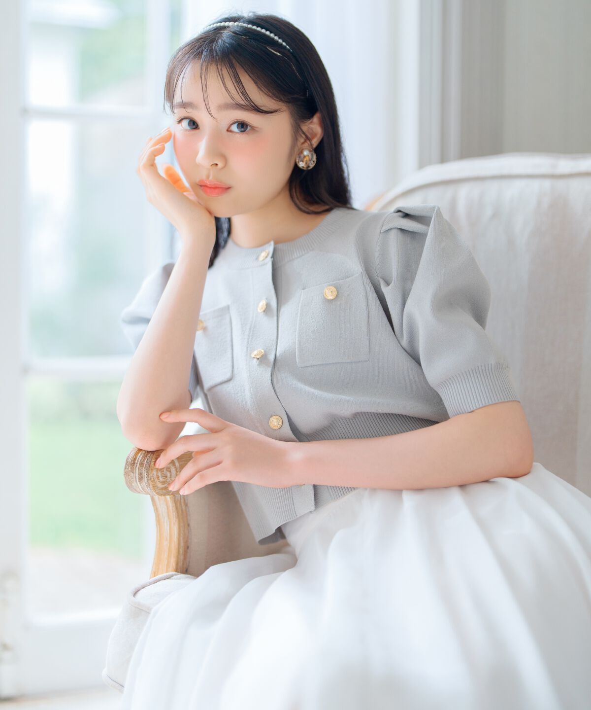 WILLSELECTION「ポケットデザインパフカーディガン」|カーディガン|