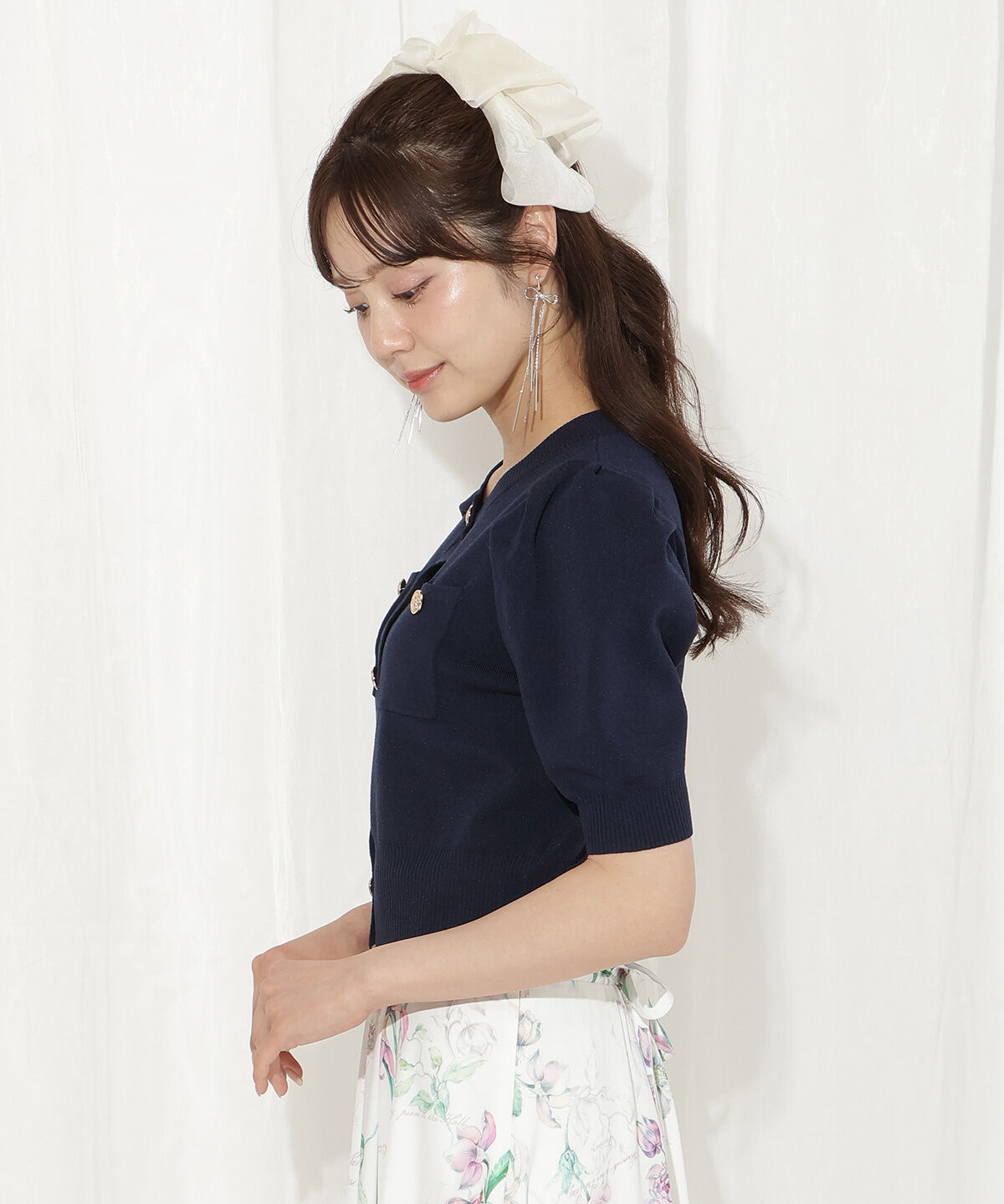 WILLSELECTION「ポケットデザインパフカーディガン」|カーディガン|