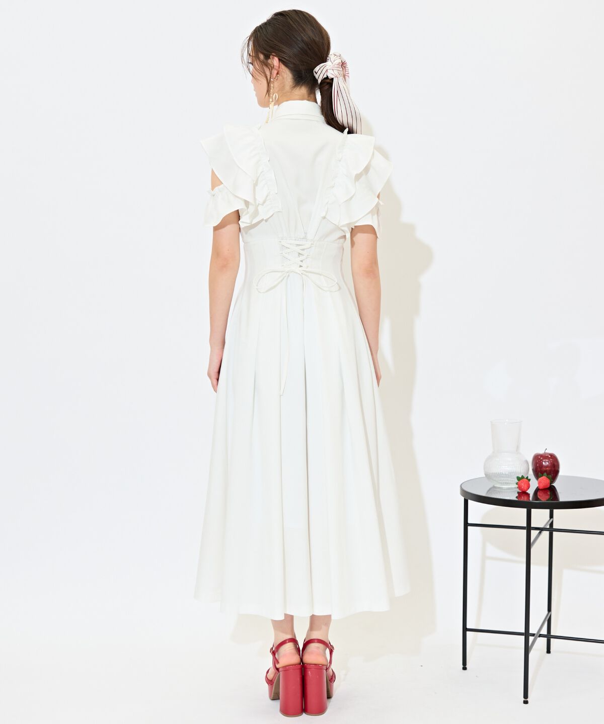 WILLSELECTION「ラッフルスリーブリボンタイワンピース」|ワンピース|