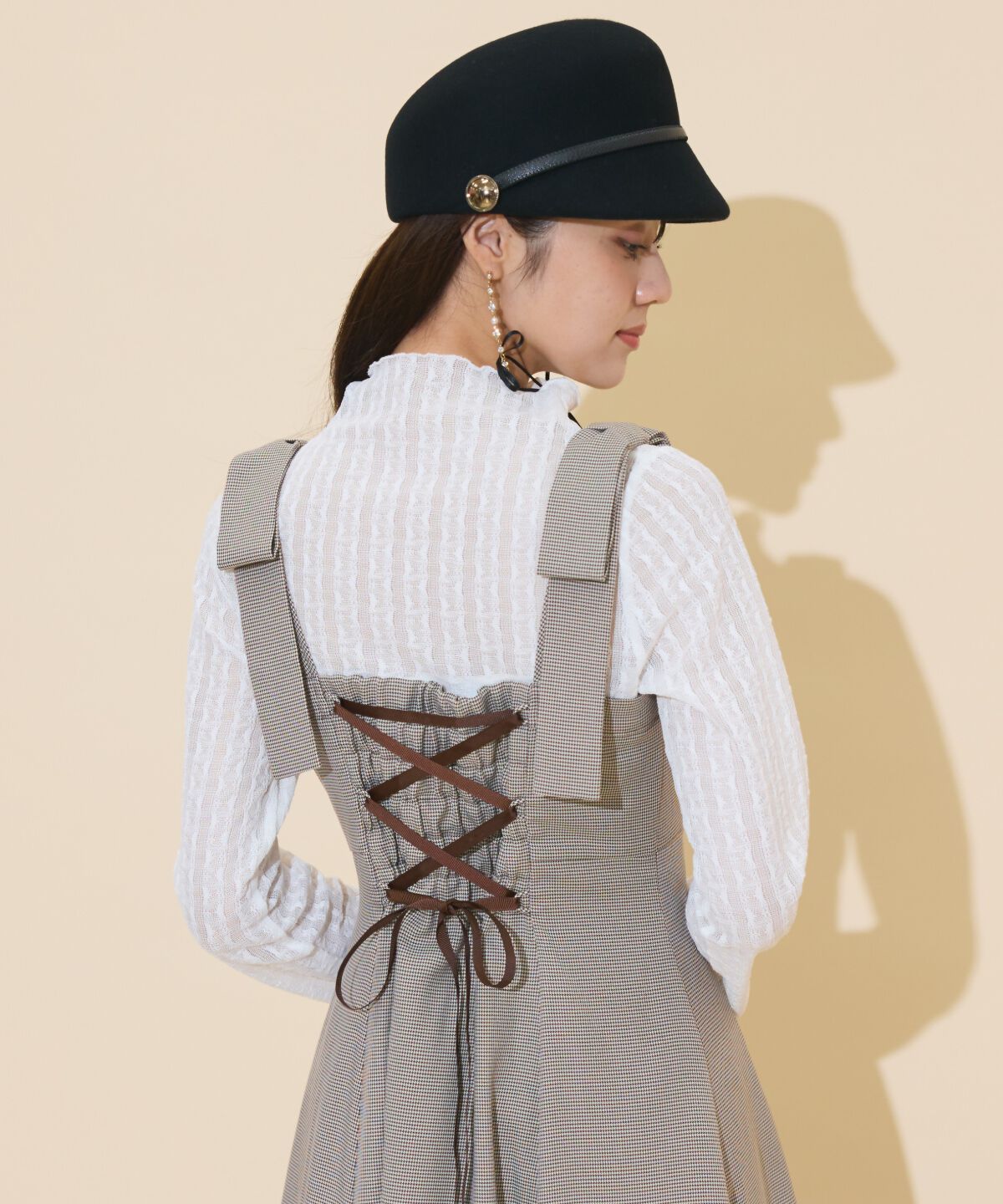 WILLSELECTION「ショルダーリボンフロントZIPワンピース」|ワンピース|