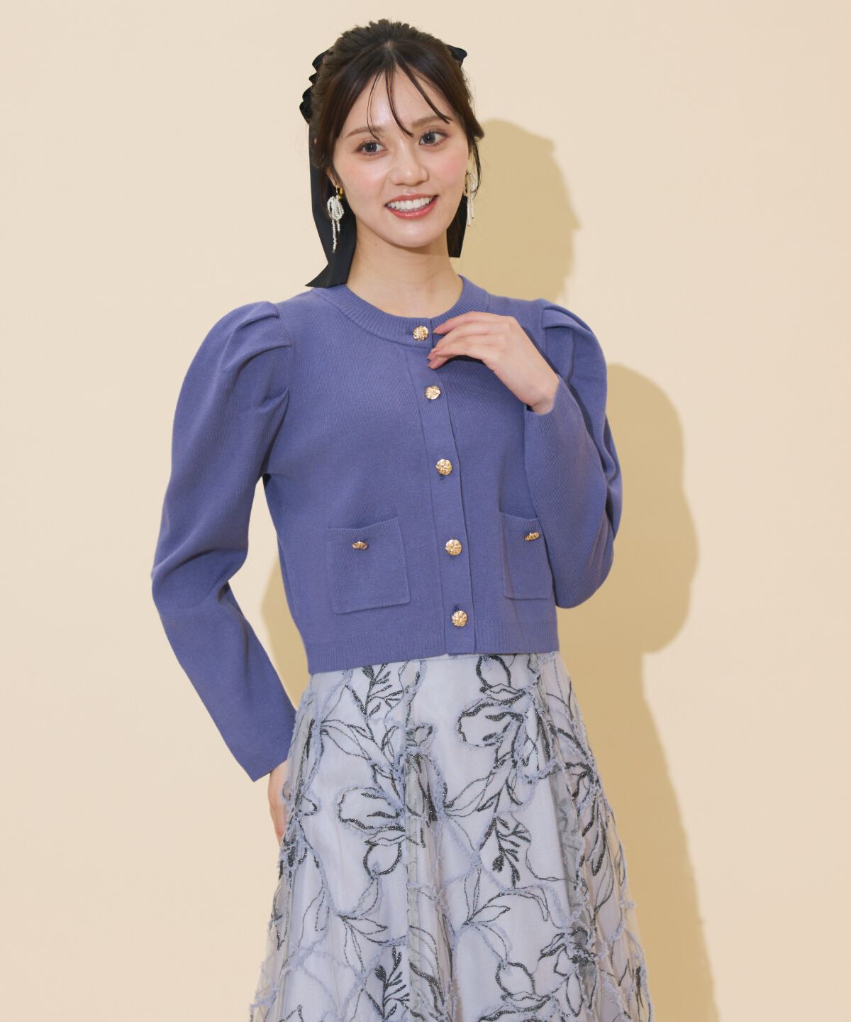 WILLSELECTION「タックスリーブニットカーディガン」|カーディガン|