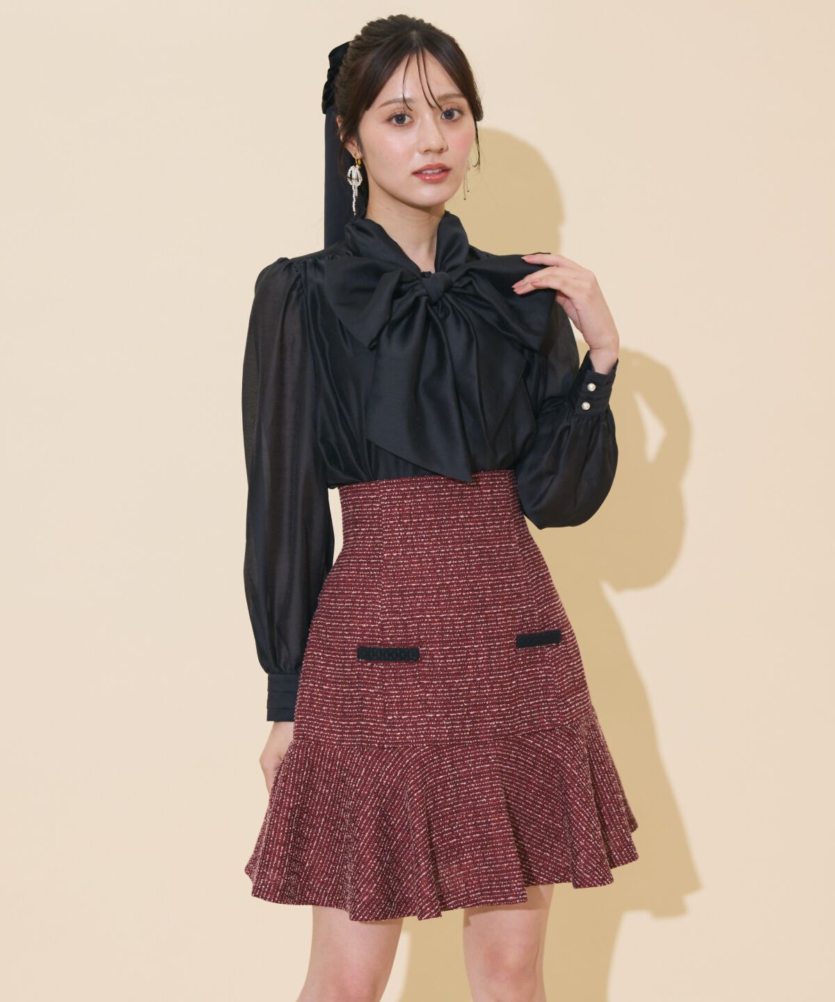 WILLSELECTION「ボリュームリボンタイブラウス」|シャツ・ブラウス|