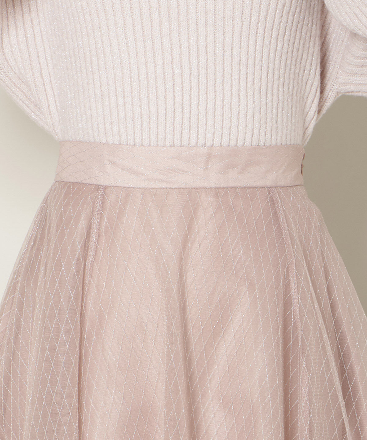 WILLSELECTION「ラメチュールボリュームスカート」|フレア|