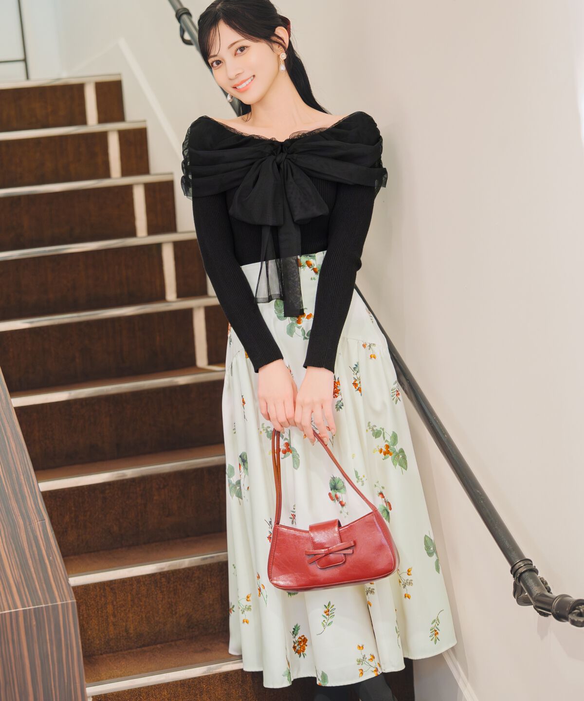 WILLSELECTION「ウィンターボタニカルスカート」|フレア|