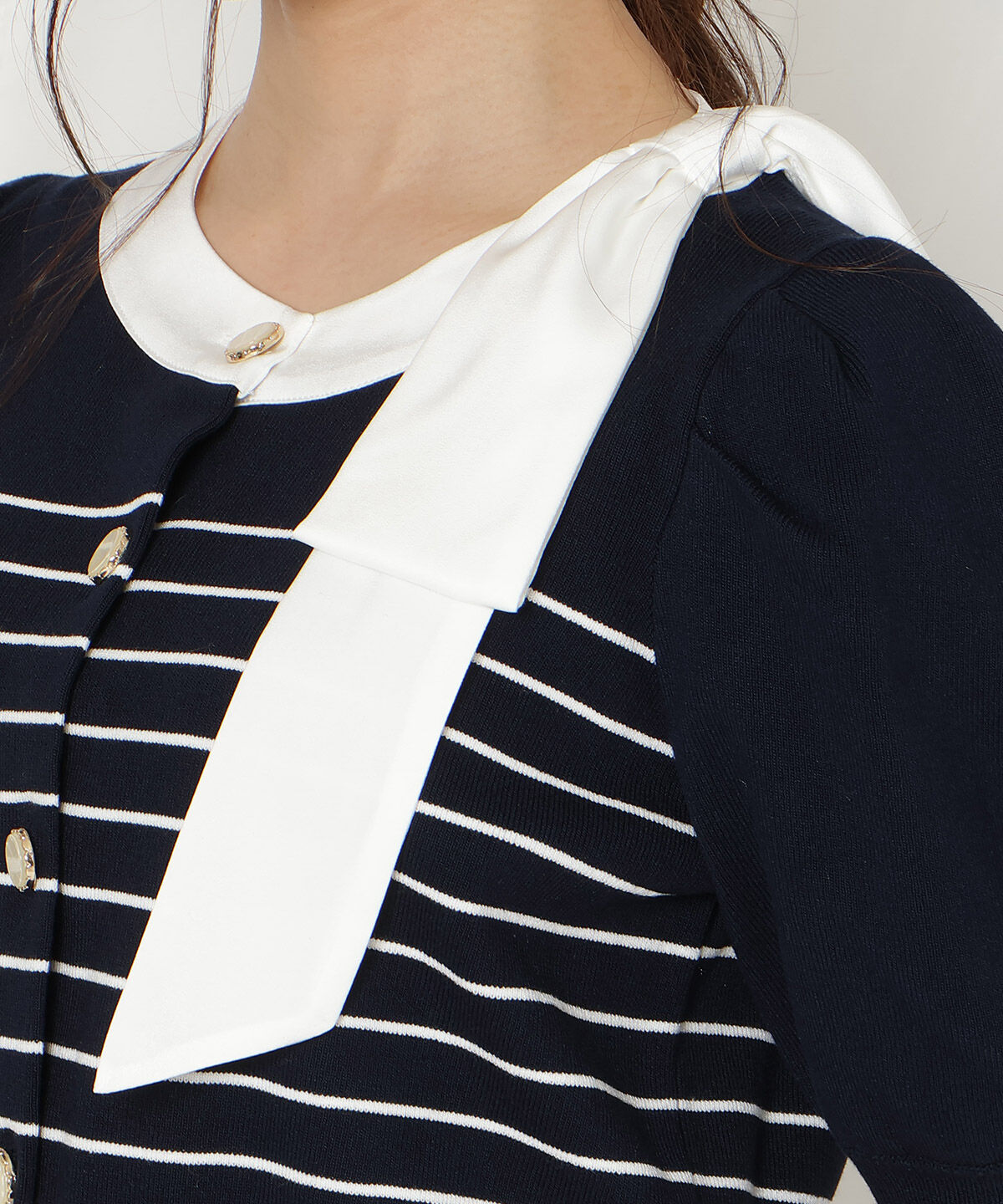 WILLSELECTION「リボンパフカーディガン」|カーディガン|