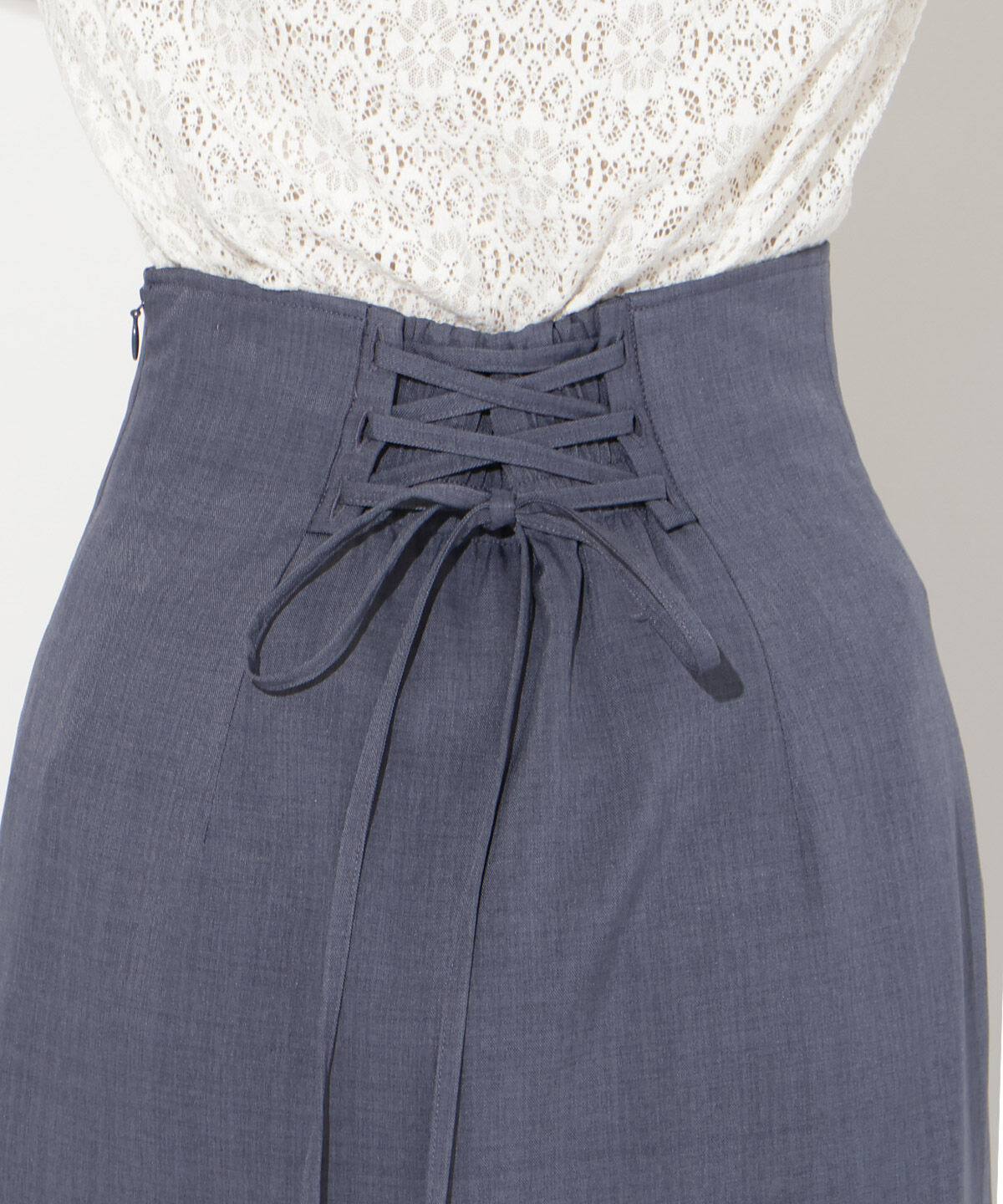 WILLSELECTION「スリットデザインラッフルリボンスカート」|フレア|