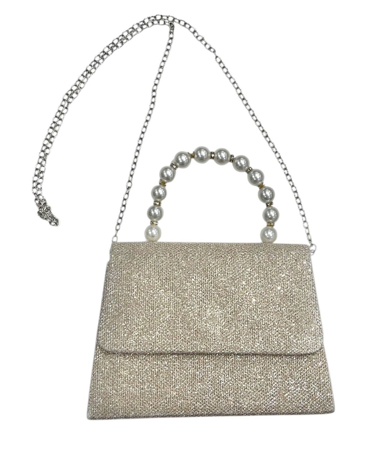 WILLSELECTION「ラメパールハンドバッグ」|ショルダー・メッセンジャー|ゴールド