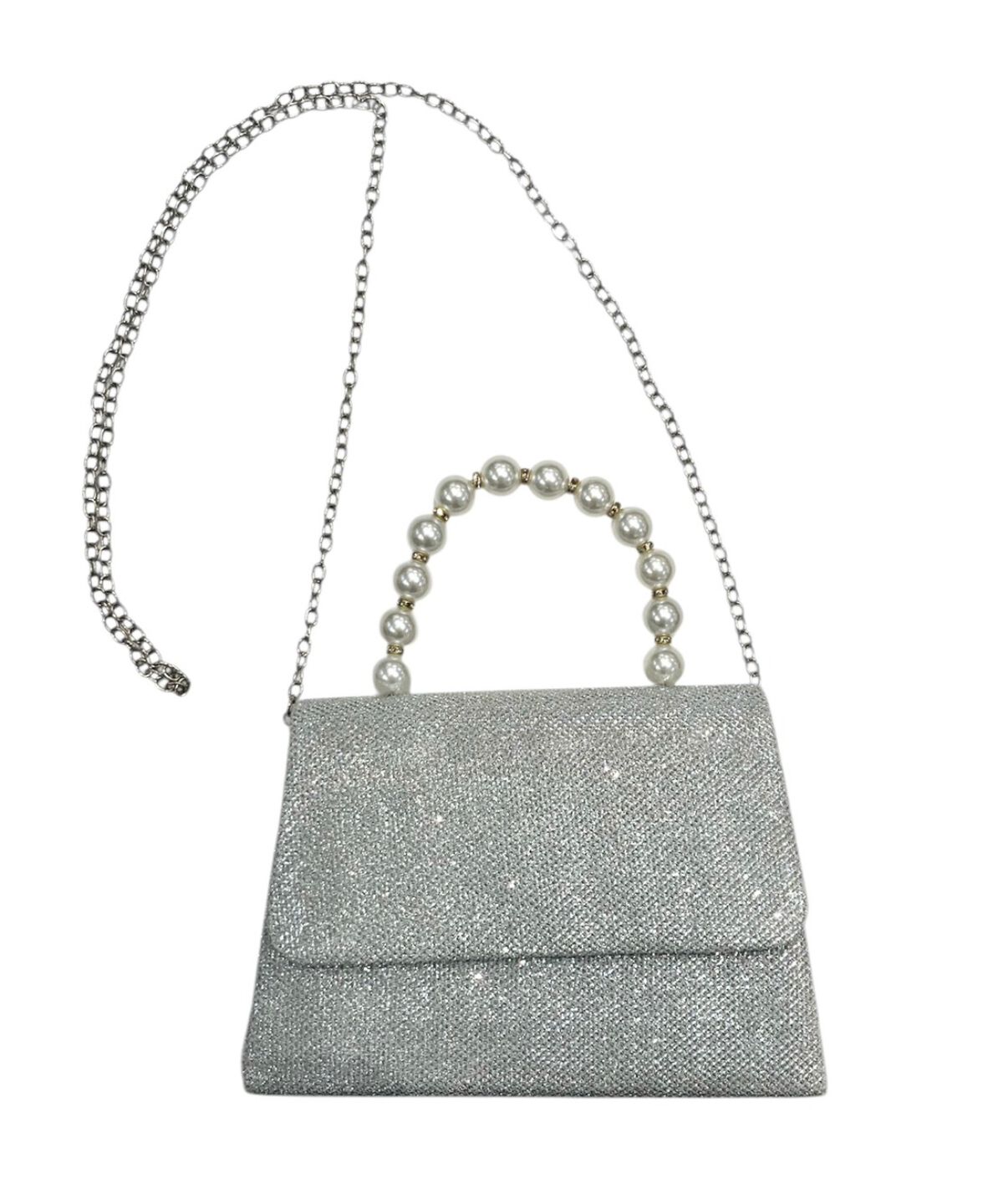 WILLSELECTION「ラメパールハンドバッグ」|ショルダー・メッセンジャー|シルバー