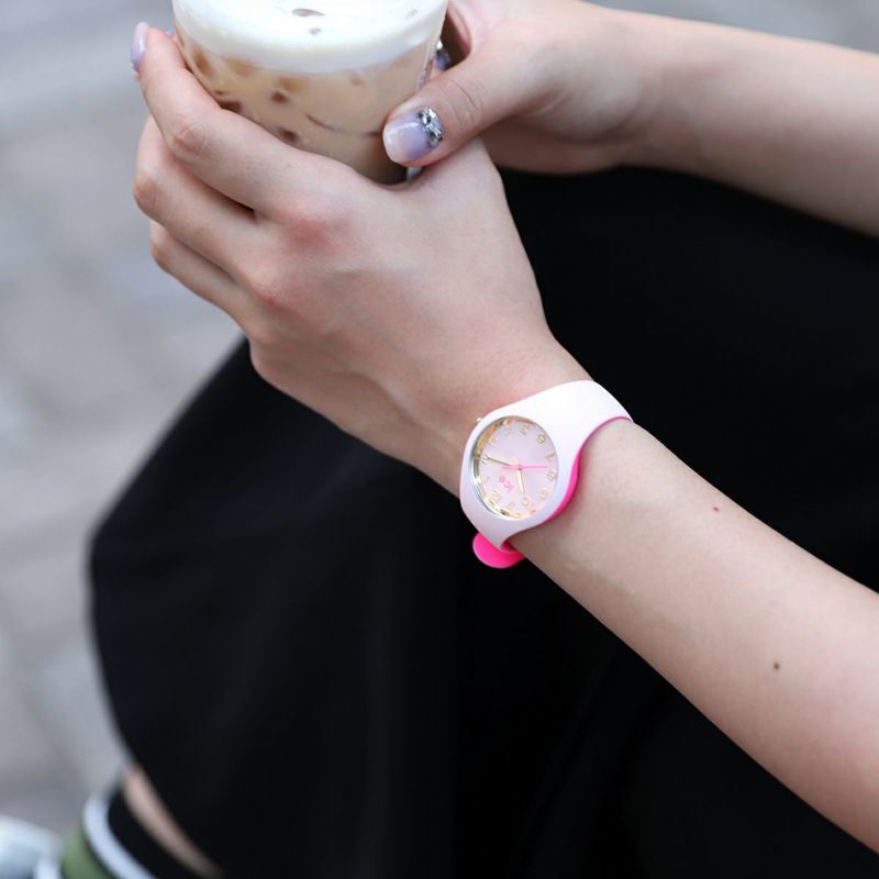 ICE-WATCH「〈ICE-WATCH(ｱｲｽｳｫｯﾁ)〉ICE duo chic ﾋﾟﾝｷｰﾃﾞｭｵ」|腕時計|